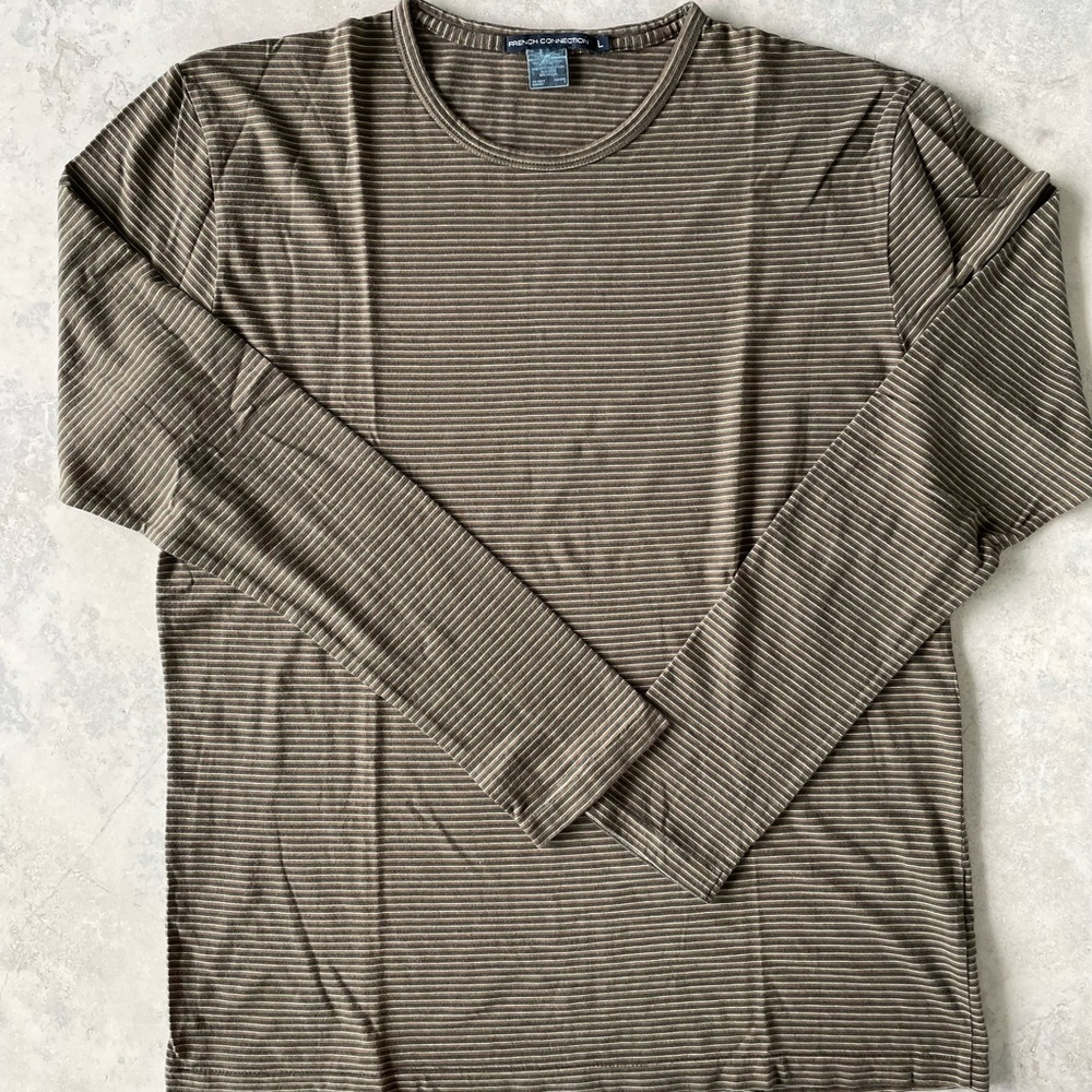 French Connection Striped Long Sleeves T-Shirt